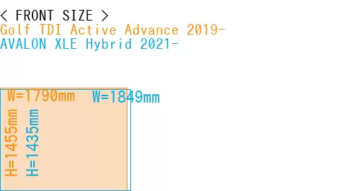 #Golf TDI Active Advance 2019- + AVALON XLE Hybrid 2021-